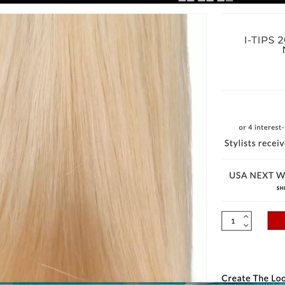 BELLAMI PROFESSIONAL I-TIPS 17" 25G BLONDE NATURAL STRAIGHT - Picture 7 of 7